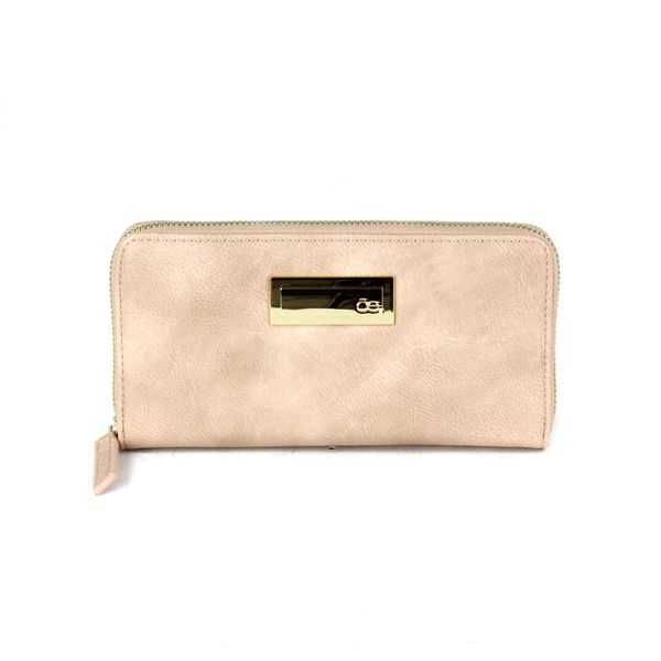 

Cartera Cierre Sencillo de Gamuza en color Nude Talla: Grande