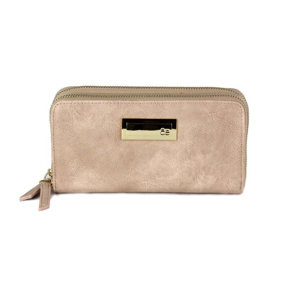 

Cartera Cierre de Gamuza en color Nude Talla: Grande