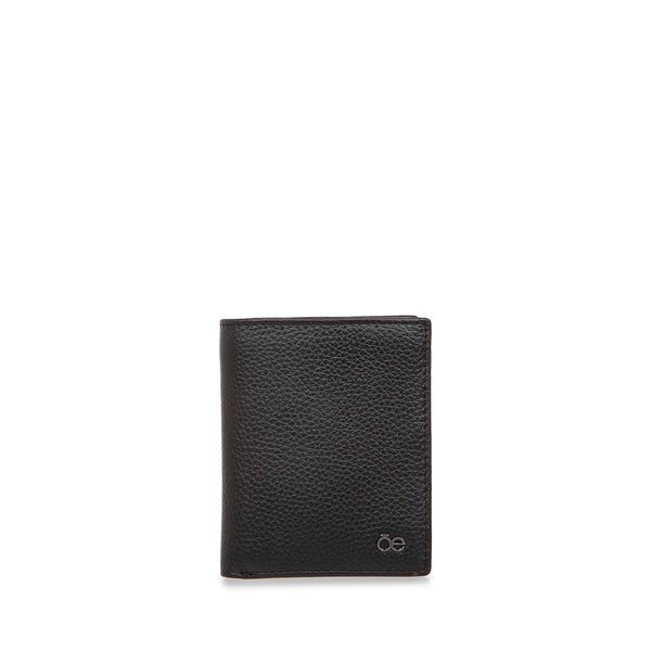 

Cartera Chica Flap Piel Genuina color Negro Talla: Unico