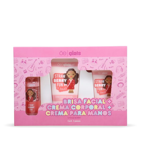

Set de Cuidado Personal 3-en-1 Analí Aroma Fresa Talla: Unico