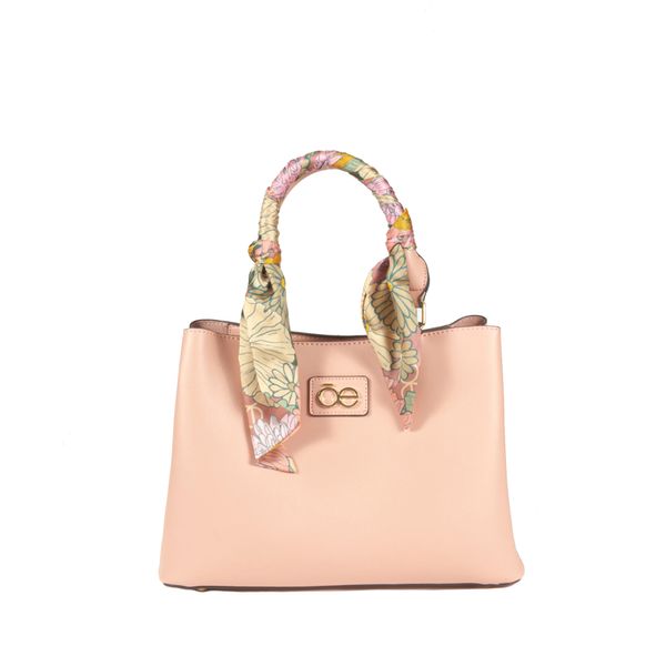 

Bolsa Tote color Nude con Mascada Talla: Unico