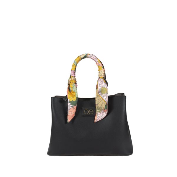 

Bolsa Tote color Negro con Mascada Talla: Unico