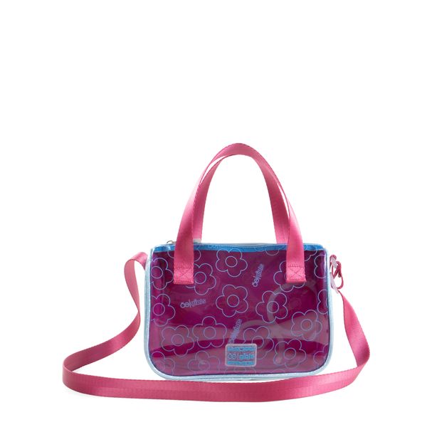 

Bolsa Satchel para Niña Estampado de Flores color Azul Talla: Unico