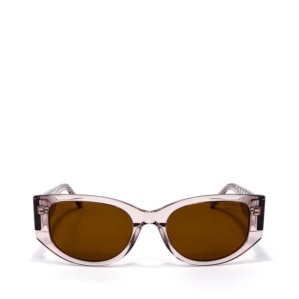 

Lente Solar Forma Hexagonal con Armazón de Acetato color Gris Talla: Unico