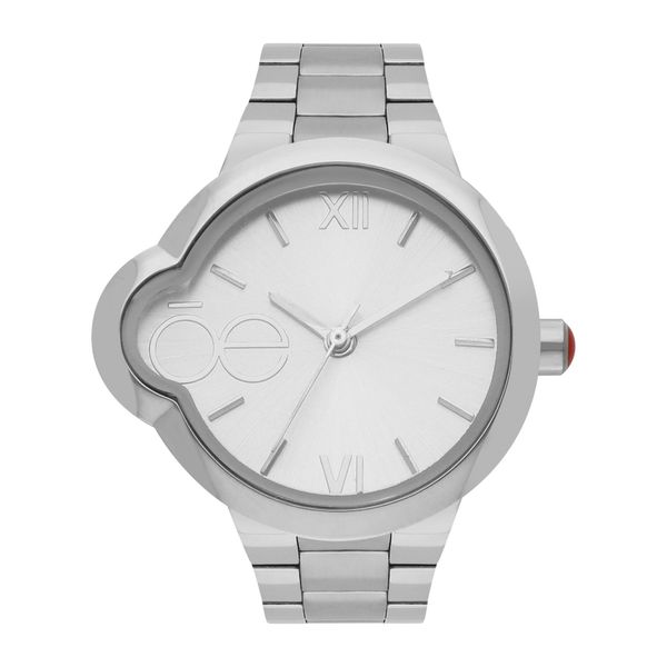 

Reloj Análogo para Dama con Relieve en Caja color Plata Talla: Unico