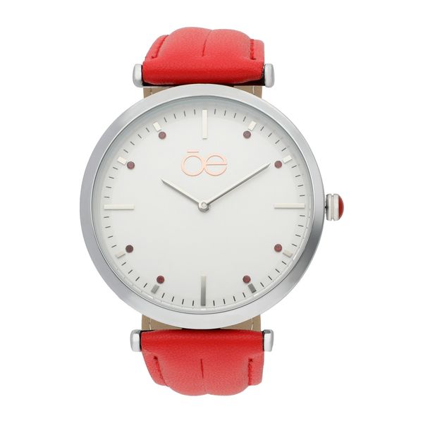 

Reloj Análogo para Dama con Correa de Tacto Piel color Rojo Talla: Unico