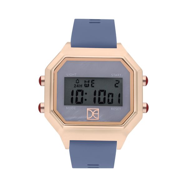 

Reloj Digital para Dama con Madre Perla en Caratula color Azul Talla: Unico