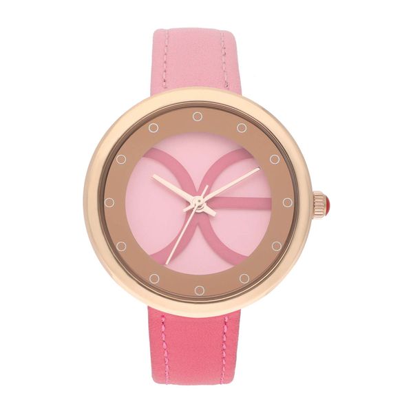 

Reloj Análogo para Dama con Extensible Bitono de Tacto Piel color Rojo Talla: Unico