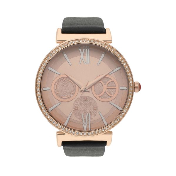 

Reloj Análogo para Dama con Cristal Pintado color Negro Talla: Unico