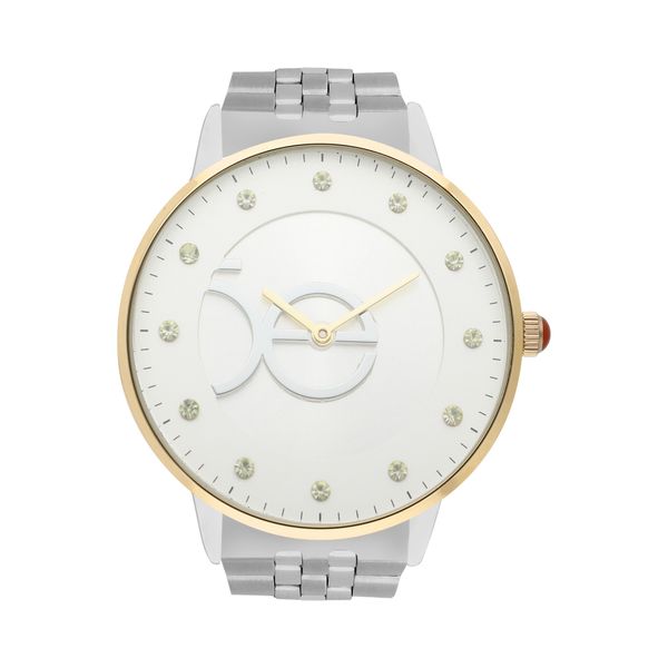 

Reloj Análogo para Dama con Pedrería en Index y Extensible de Acero Inoxidable color Plata Talla: Unico