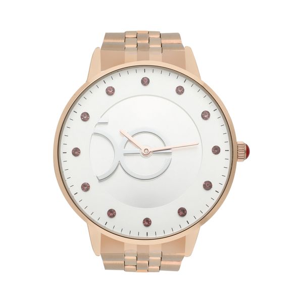 

Reloj Análogo para Dama con Pedrería en Index y Extensible de Acero Inoxidable color Copper Talla: Unico