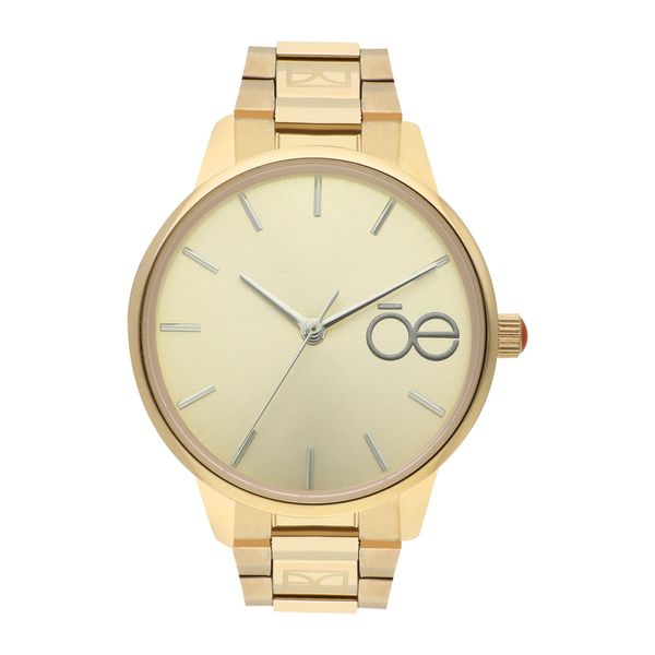 

Reloj Análogo para Dama con Extensible de Acero Inoxidable y Monograma Grabado color Oro Talla: Unico