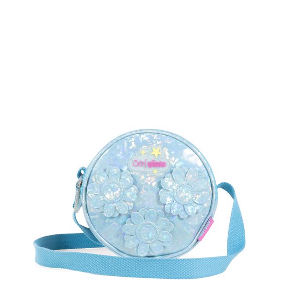 

Bolsa Crossbody Circular para Niña Flores color Azul Talla: Unico