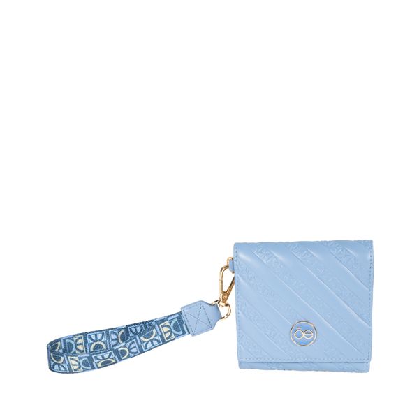 

Cartera Flap Chica con Maneral color Azul Talla: Unico