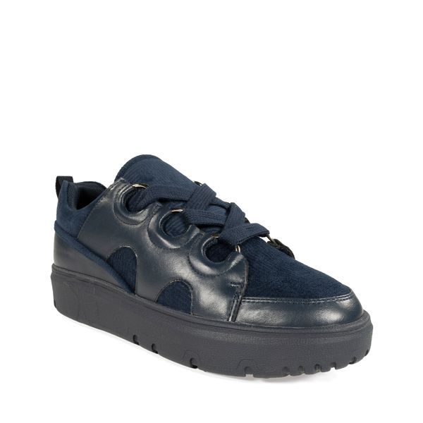 

Tenis De Agujeta Gruesa Monocromático Color Azul Marino Talla: 24