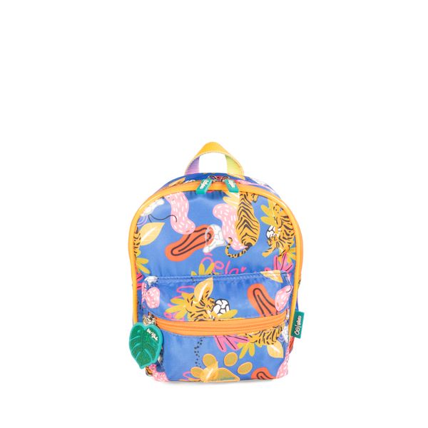 

Mochila Chica para Niña Estampado Tropical color Azul Talla: Unico