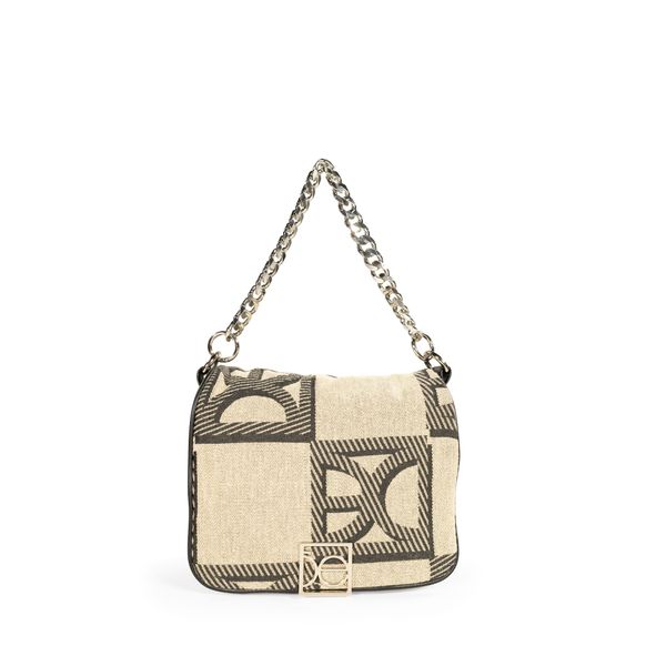 

Bolsa Briefcase Mediana Textil Color Beige Talla: Unico