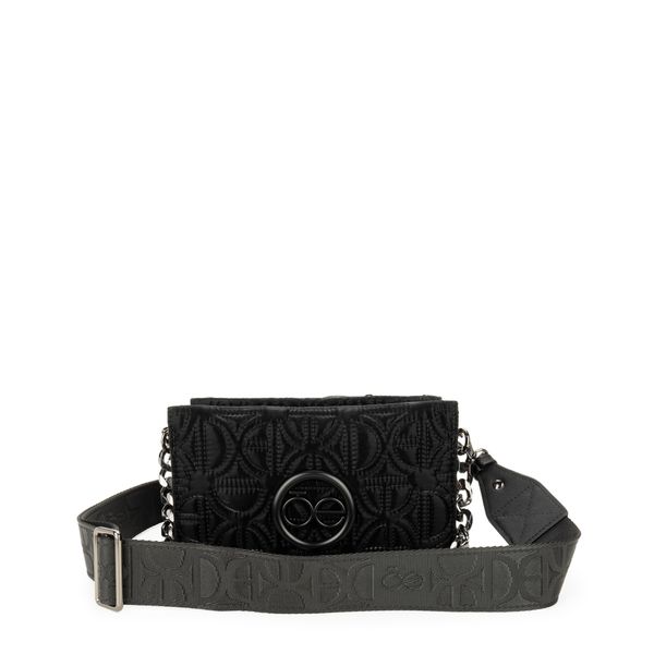 

Bolsa Crossbody Mediana Monograma Bordado Color Negro Talla: Unico