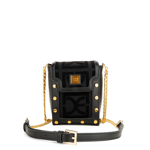 

Bolsa Briefcase Chica Vertical Asa De Cadena Color Negro Talla: Unico
