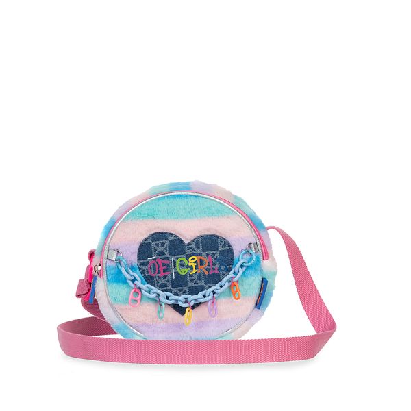 

Bolsa Crossbody Circular Para Niña De Terciopelo Multicolor Talla: Unico