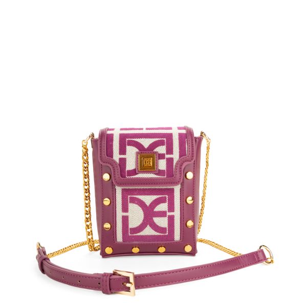 

Bolsa Briefcase Chica Vertical Asa De Cadena color Magenta Talla: Unico