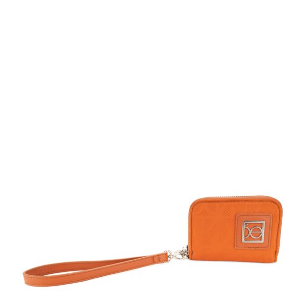 

Cartera Chica Cierre Sencillo con Maneral color Naranja Talla: Unico