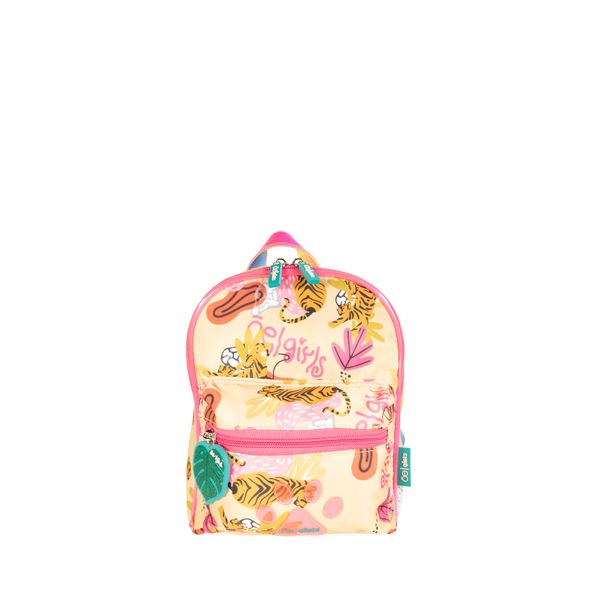 

Mochila Chica para Niña Estampado Tropical color Beige Talla: Unico