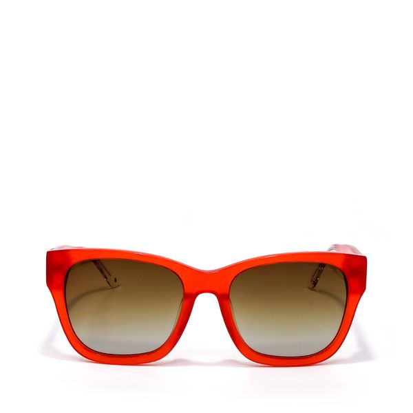 

Lente Solar en Forma Cuadrada Oe x PANTONE con Armazón de Acetato color Rojo Talla: Unico