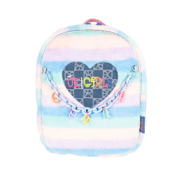 

Mochila Chica Para Niña De Terciopelo Multicolor Talla: Unico
