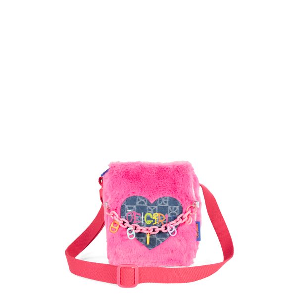 

Bolsa Crossbody Para Niña De Terciopelo Color Magenta Talla: Unico