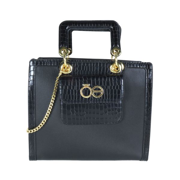 

Bolsa Satchel Look Animal Skin color Negro Talla: Unico