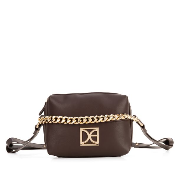 

Bolsa Crossbody Mediana Detalle de Cadena color Café Talla: Unico