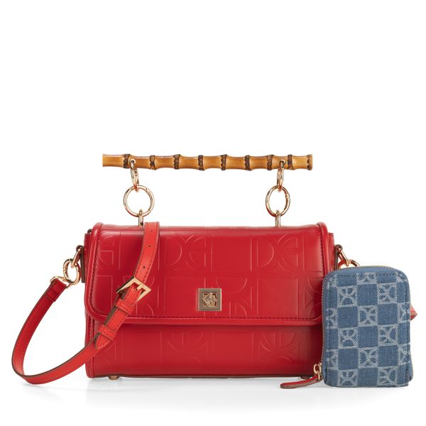 

Bolsa Briefcase Con Monedero Color Rojo Talla: Unico