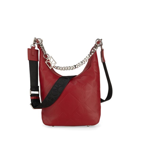 

Bolsa Hobo Chica Monograma Troquelado Color Rojo Talla: Unico
