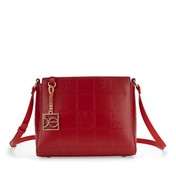 

Bolsa Crossbody Monograma Troquelado color Rojo Talla: Unico