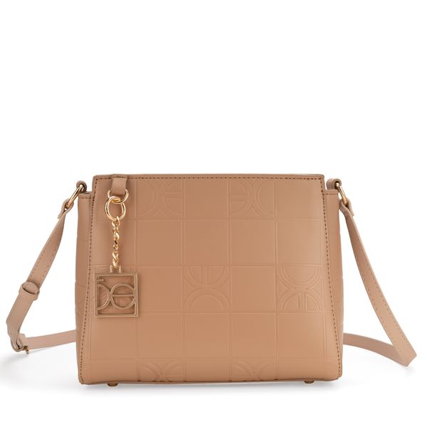 

Bolsa Crossbody Monograma Troquelado color Nude Talla: Unico