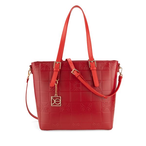 

Bolsa Tote Monograma Troquelado color Rojo Talla: Unico