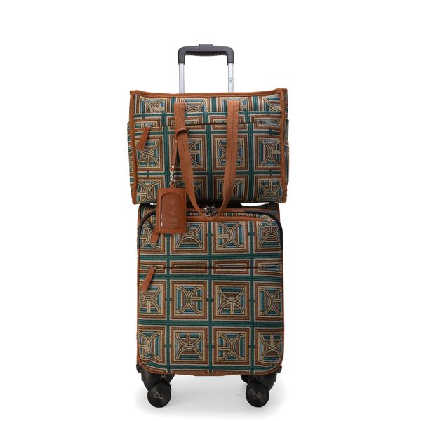 

Set de Viaje Maleta de Cabina 20 plg Más Satchel Multicolor Talla: 20 Plg