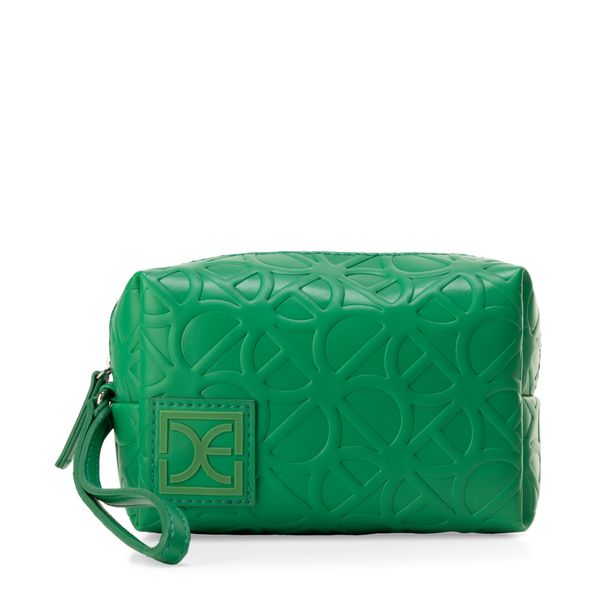 

Cosmetiquera Mediana Cierre Sencillo Con Maneral Color Verde Talla: Unico