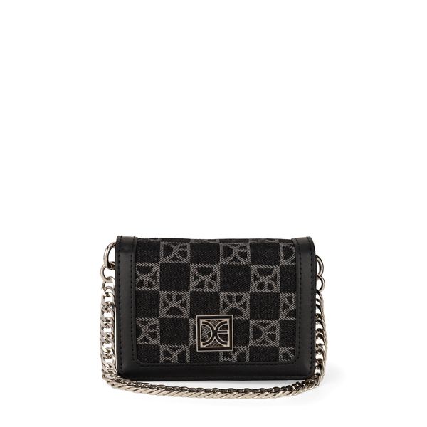 

Cartera Flap Chico Textil color Negro Talla: Unico