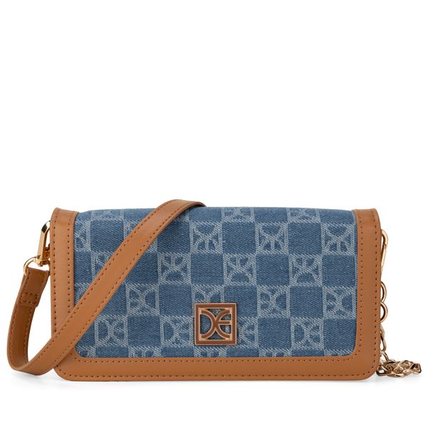 

Cartera Grande Textil Doble Uso color Azul Talla: Unico