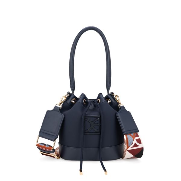

Bolsa Drawstring Mediana Textil con Jareta color Azul Marino Talla: Unica