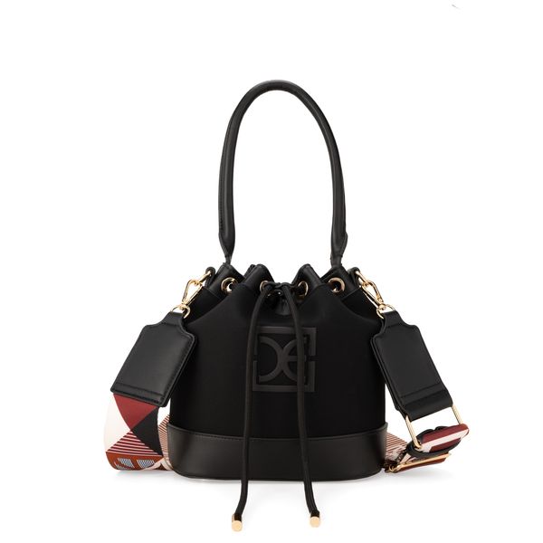 

Bolsa Drawstring Mediana Textil con Jareta color Negro Talla: Unico
