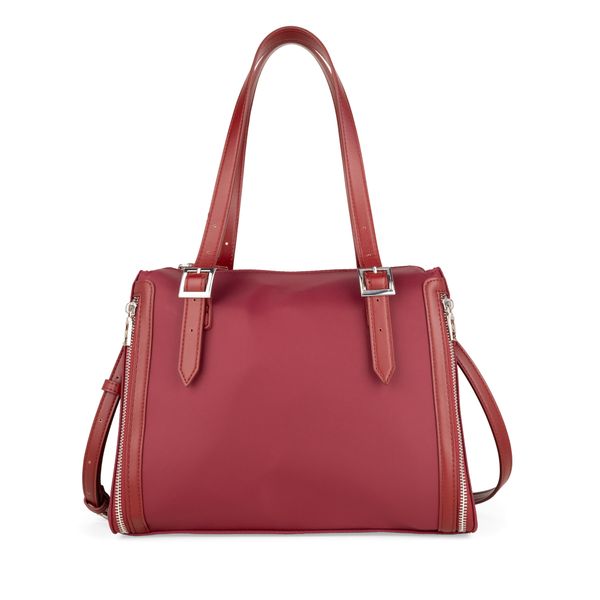 

Bolsa Satchel Grande Textil color Rojo Tinto Talla: Unico