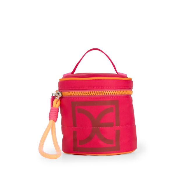 

Cosmetiquera Mediana Cierre Sencillo con Maneral color Rosa Talla: Unico