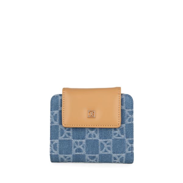 

Cartera Mediana Textil color Azul Talla: Unico