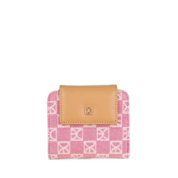 

Cartera Mediana Textil color Rosa Talla: Unico