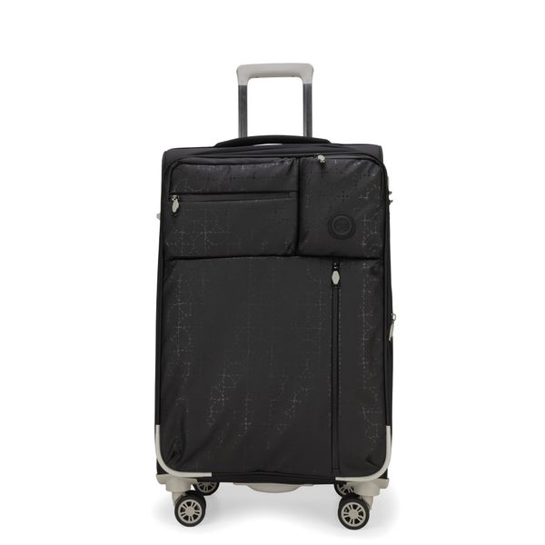 

Maleta Mediana 24 plg Para Documentar Textil color Negro Talla: 24 Plg