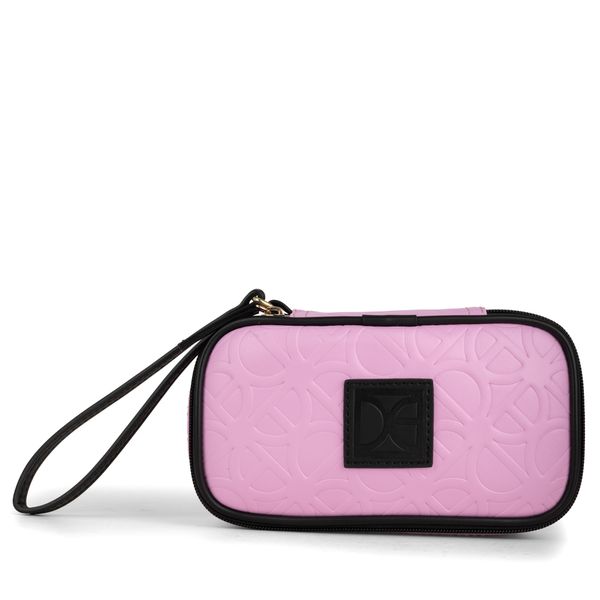 

Cosmetiquera Grande Cierre Sencillo con Maneral color Rosa Talla: Unico