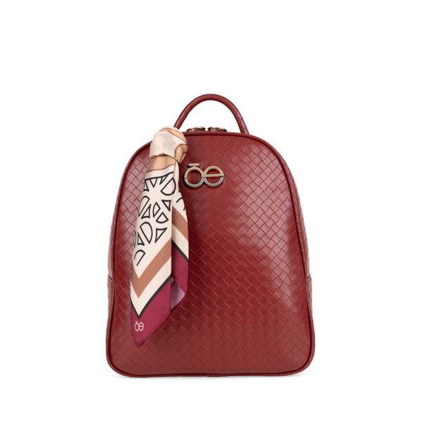 

Mochila Mediana Con Mascada Color Rojo Talla: Unico